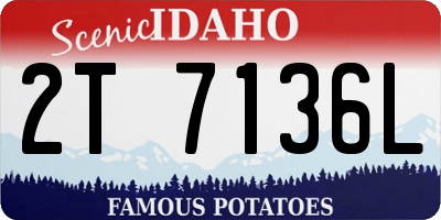 ID license plate 2T7136L