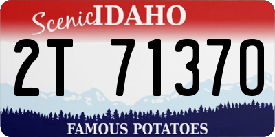 ID license plate 2T7137O