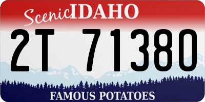 ID license plate 2T7138O