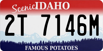 ID license plate 2T7146M
