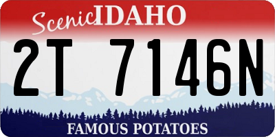 ID license plate 2T7146N