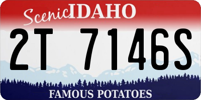 ID license plate 2T7146S