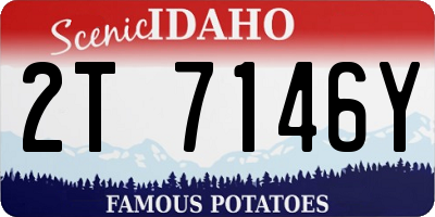 ID license plate 2T7146Y