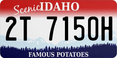 ID license plate 2T7150H