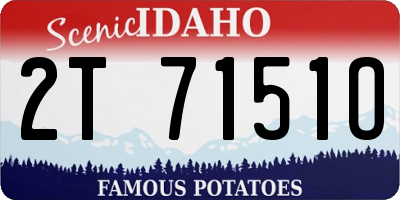 ID license plate 2T7151O