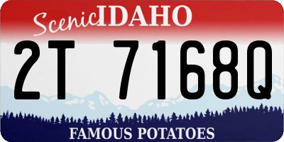 ID license plate 2T7168Q