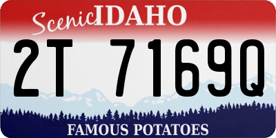 ID license plate 2T7169Q