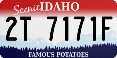 ID license plate 2T7171F