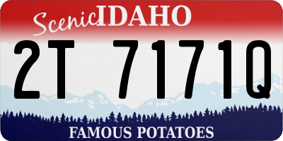 ID license plate 2T7171Q