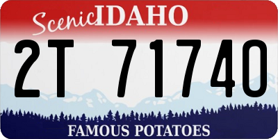 ID license plate 2T7174O