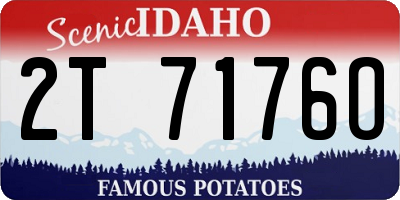 ID license plate 2T7176O