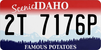 ID license plate 2T7176P