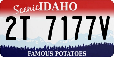 ID license plate 2T7177V