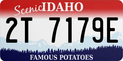 ID license plate 2T7179E