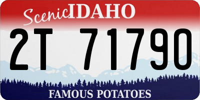 ID license plate 2T7179O