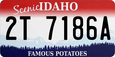 ID license plate 2T7186A