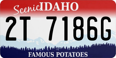 ID license plate 2T7186G