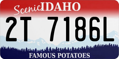 ID license plate 2T7186L