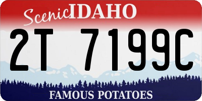 ID license plate 2T7199C