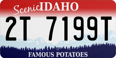 ID license plate 2T7199T