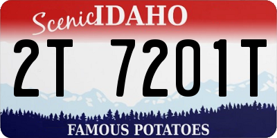 ID license plate 2T7201T