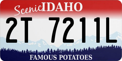 ID license plate 2T7211L