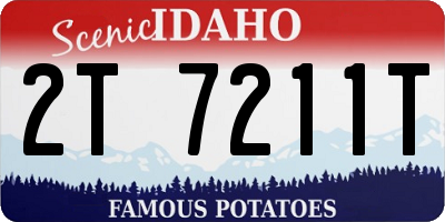 ID license plate 2T7211T