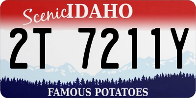 ID license plate 2T7211Y