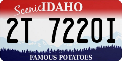 ID license plate 2T7220I