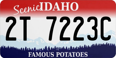 ID license plate 2T7223C