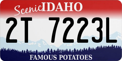 ID license plate 2T7223L