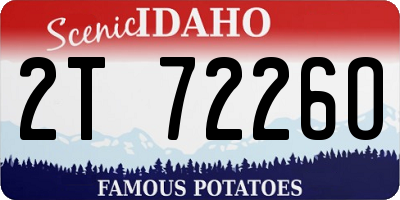ID license plate 2T7226O