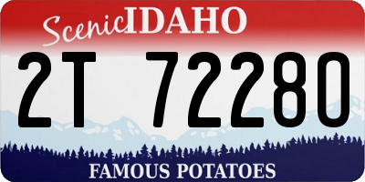 ID license plate 2T7228O