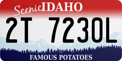 ID license plate 2T7230L