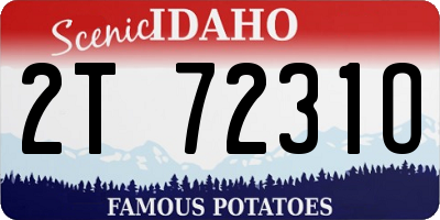ID license plate 2T7231O