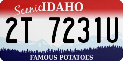 ID license plate 2T7231U