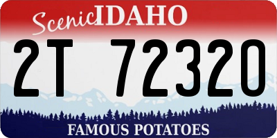 ID license plate 2T7232O