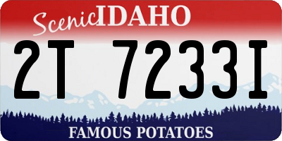 ID license plate 2T7233I
