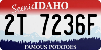 ID license plate 2T7236F