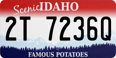 ID license plate 2T7236Q