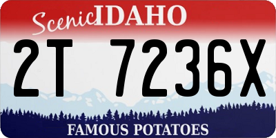 ID license plate 2T7236X