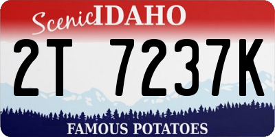 ID license plate 2T7237K
