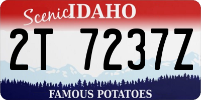 ID license plate 2T7237Z