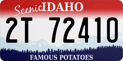 ID license plate 2T7241O