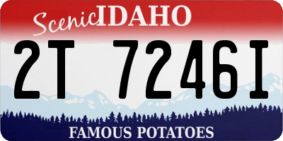 ID license plate 2T7246I