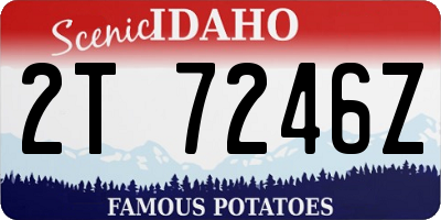ID license plate 2T7246Z