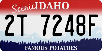 ID license plate 2T7248F