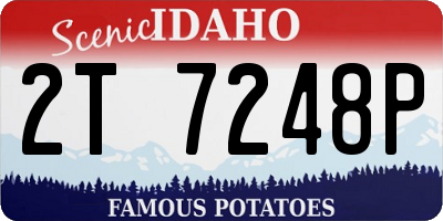 ID license plate 2T7248P