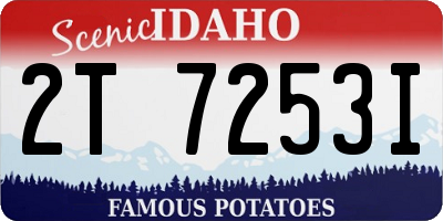 ID license plate 2T7253I
