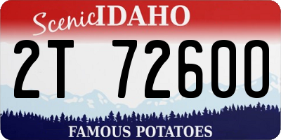 ID license plate 2T7260O